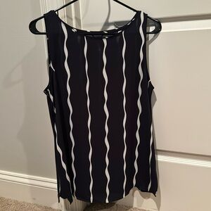 Ann Taylor Navy Shell Top Like New